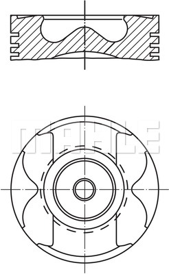 Tłok MAHLE 001 PI 00190 000