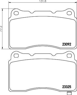 Klocki hamulcowe HELLA 8DB 355 006-601