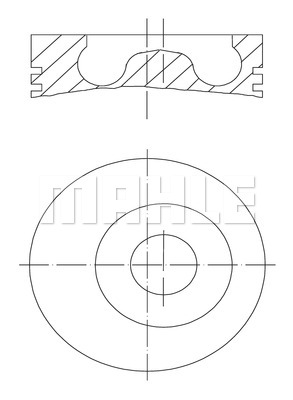 Tłok MAHLE ORIGINAL 016 02 00