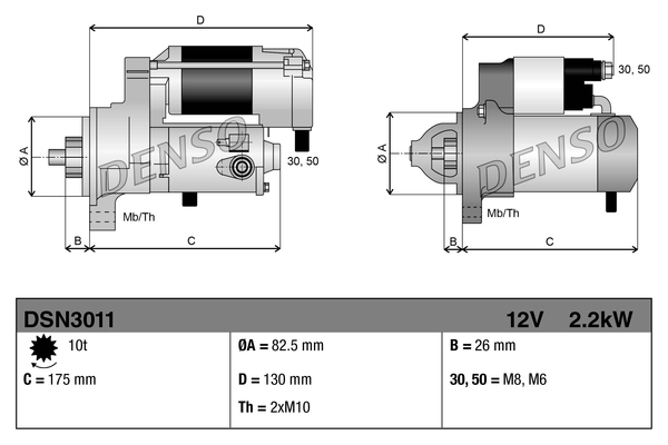 Rozrusznik DENSO DSN3011