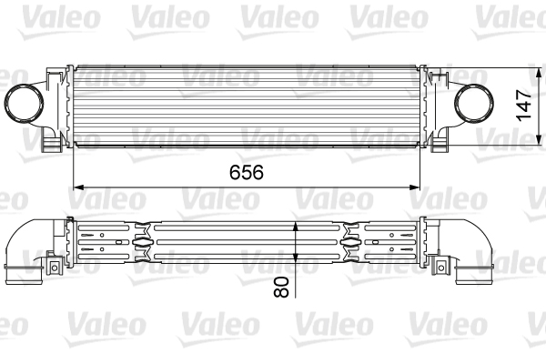 Chłodnica powietrza intercooler VALEO 818646