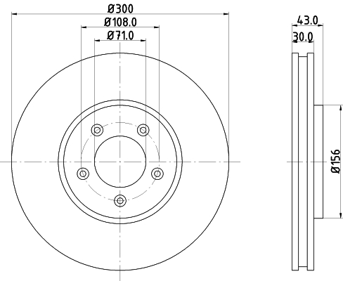 Tarcza hamulcowa HELLA 8DD 355 106-821