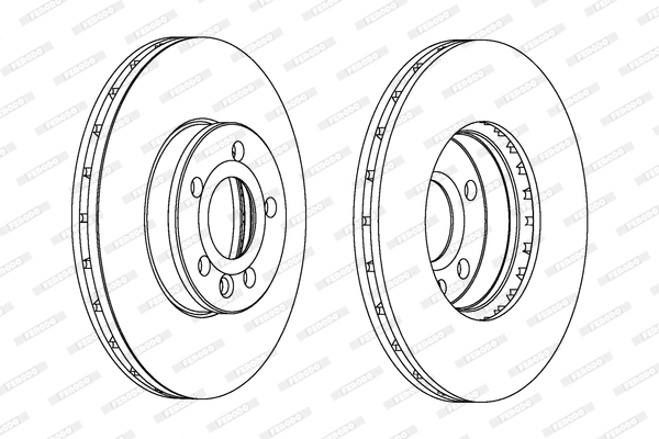 Tarcza hamulcowa FERODO DDF1559C