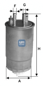 Filtr paliwa UFI 24.ONE.00