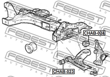 Tuleja wahacza FEBEST CHAB-024