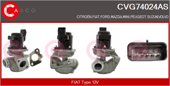 Zawór EGR CASCO CVG74024AS