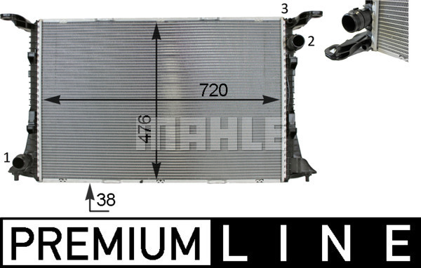 Chłodnica MAHLE CR 82 000P