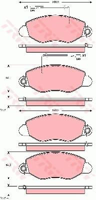 Klocki hamulcowe TRW GDB3354