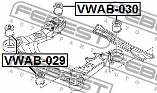 Łożyskowanie  korpusu osi FEBEST VWAB-029