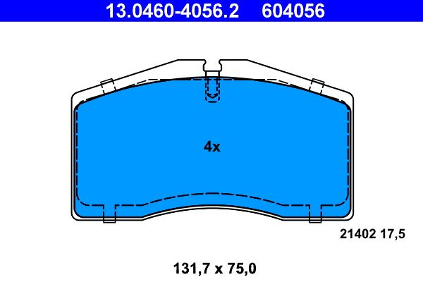 Klocki hamulcowe ATE 13.0460-4056.2