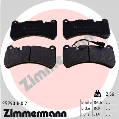 Klocki hamulcowe ZIMMERMANN 25790.160.2