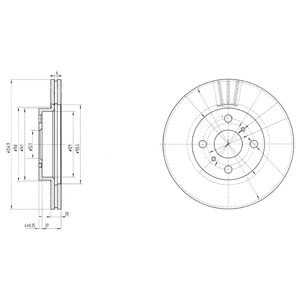 Tarcza hamulcowa DELPHI BG3520