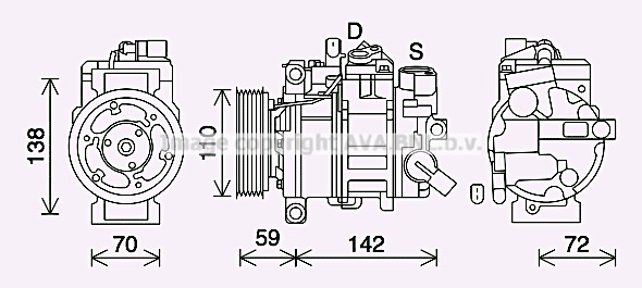 Kompresor klimatyzacji AVA QUALITY COOLING AIAK411