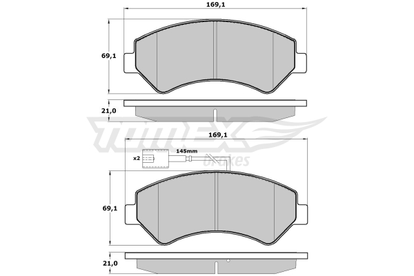 Klocki hamulcowe TOMEX BRAKES TX 17-19