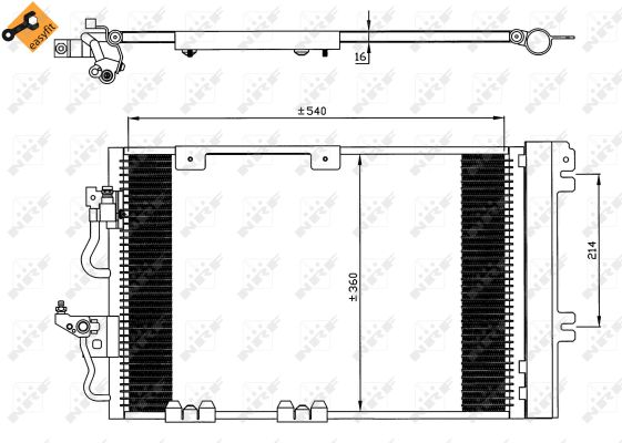 Skraplacz klimatyzacji NRF 35554