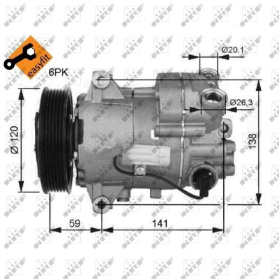 Kompresor klimatyzacji NRF 32487G