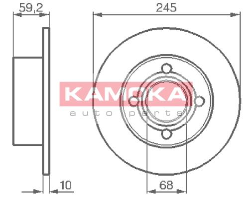 Tarcza hamulcowa KAMOKA 103256