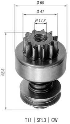 Bendiks rozrusznika MAGNETI MARELLI 940113020059