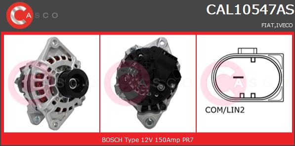 Alternator CASCO CAL10547AS