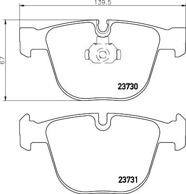 Klocki hamulcowe HELLA 8DB 355 010-751