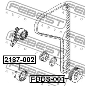Koło pasowe wału korbowego FEBEST FDDS-001