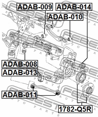 Tuleja wahacza FEBEST ADAB-011