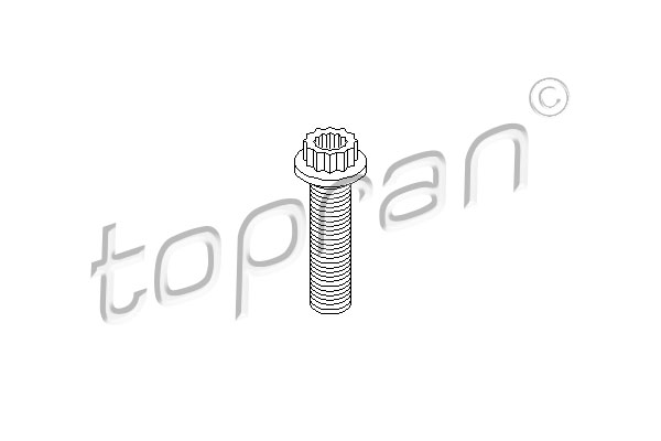 Śruba koła pasowego wału TOPRAN 109 330