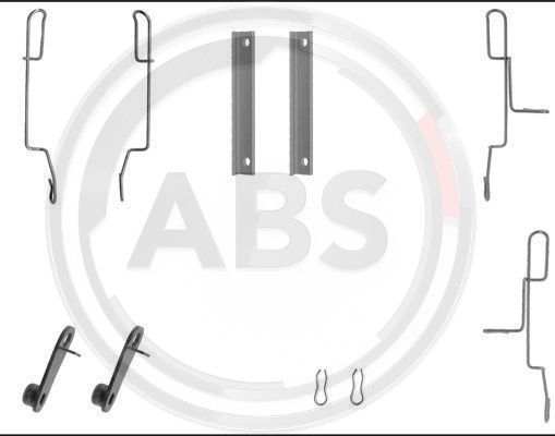 Zestaw akcesoriów montażowych  klocków hamulcowych A.B.S. 1188Q