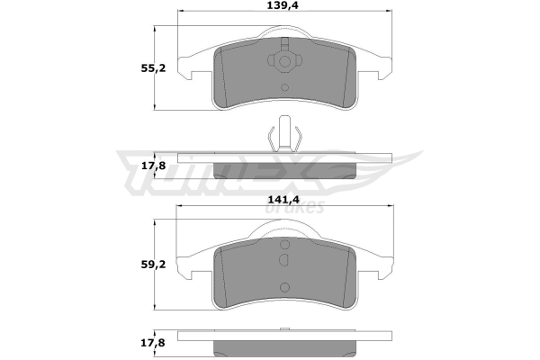 Klocki hamulcowe TOMEX BRAKES TX 14-90