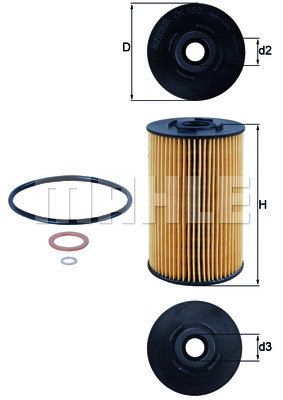 Filtr oleju KNECHT OX 150D