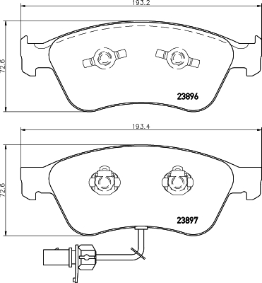 Klocki hamulcowe HELLA 8DB 355 009-211
