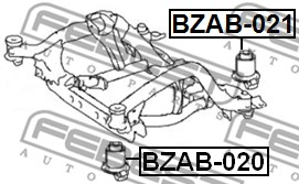 Łożyskowanie  korpusu osi FEBEST BZAB-020