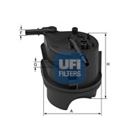 Filtr paliwa UFI 24.343.00