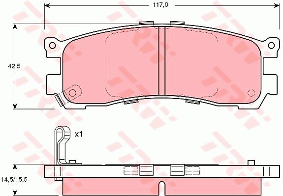 Klocki hamulcowe TRW GDB3179