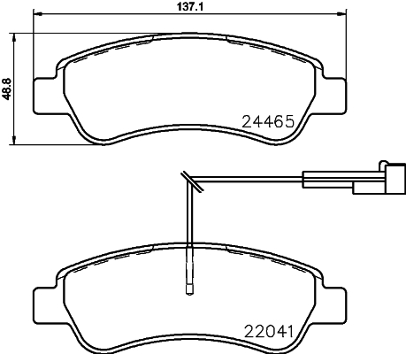 Klocki hamulcowe HELLA 8DB 355 021-901