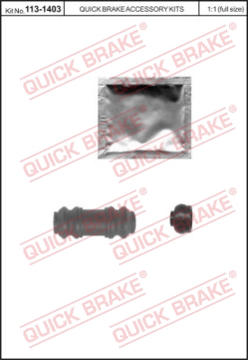 Zestaw naprawczy zacisk hamulcowy QUICK BRAKE 113-1403