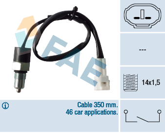 Włącznik świateł cofania FAE 40770