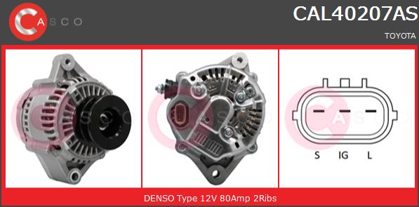 Alternator CASCO CAL40207AS