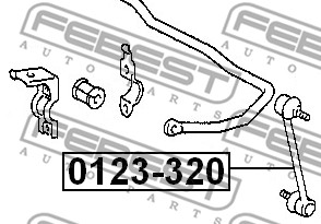 Łącznik stabilizatora FEBEST 0123-320
