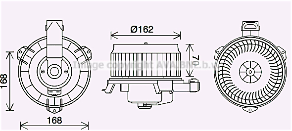 Silnik elektryczny dmuchawy AVA QUALITY COOLING TO8743