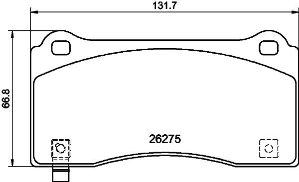 Klocki hamulcowe HELLA 8DB 355 040-861