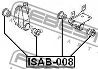 Tuleja wahacza FEBEST ISAB-008