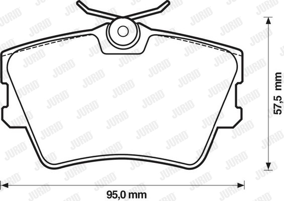 Klocki hamulcowe JURID 571875J
