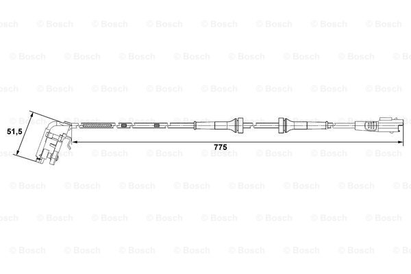 Czujnik ABS BOSCH 0 265 007 780