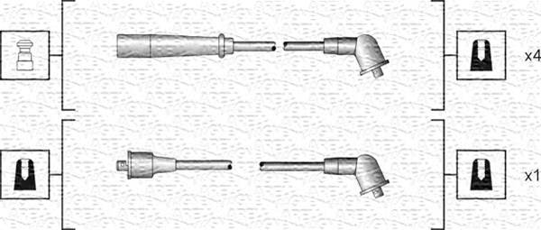 Przewody zapłonowe MAGNETI MARELLI 941318111185