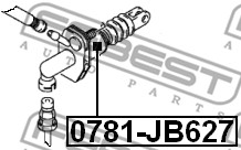 Pompa sprzęgła FEBEST 0781-JB627