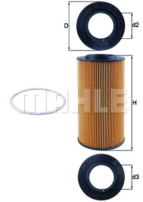 Filtr oleju MAHLE OX 434D