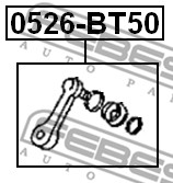 Drążek kolumny kierowniczej FEBEST 0526-BT50