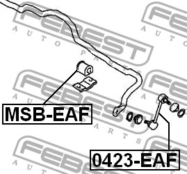 Guma stabilizatora FEBEST MSB-EAF