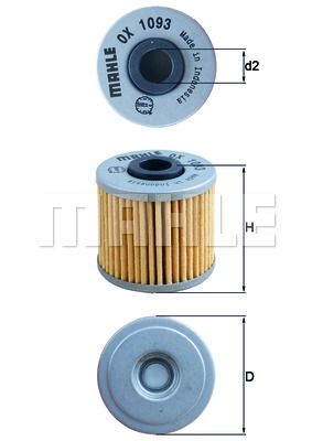 Filtr oleju KNECHT OX 1093